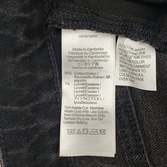 Madewell Curvy 90s Straight Jeans In Belmere Wash Womens Size 30 Black High Rise - Picture 10 of 16